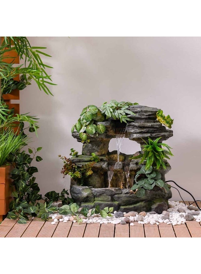 DANUBE HOME Daphne Fountain Made of Polyresin Natural Flowing Water Meditation Modern Design Zen Water Falls Decor For Home Office | Decorative Outdoor Fountain Floor Standing Design Outdoor Decor For Garden Patio Backyard  - Image 3