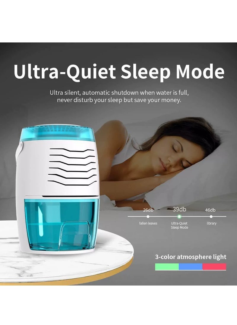 Verci - Small Household Appliance Dehumidifier, Mini Dehumidifier, Basement Dryer, Moisture Absorber Convenient and Practical One Click Switch Sleep Mode - Image 1