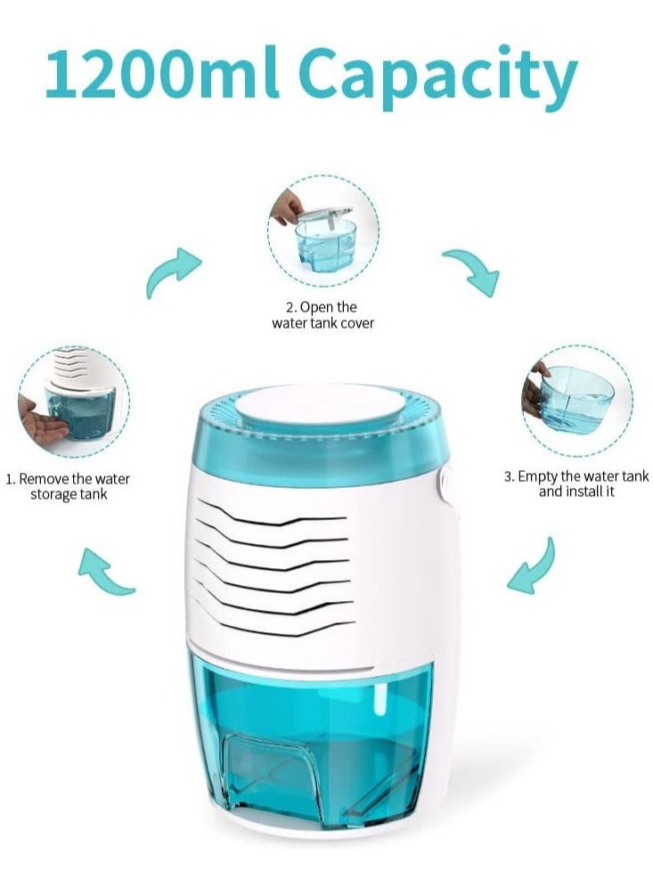 Verci - Small Household Appliance Dehumidifier, Mini Dehumidifier, Basement Dryer, Moisture Absorber Convenient and Practical One Click Switch Sleep Mode - Image 1