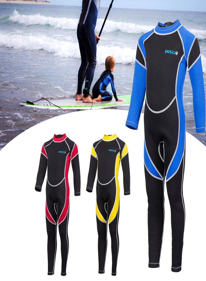 Hisea Kids Wetsuit Girls Boys Zippered Long Sleeve Diving Swimsuit Quick Dry One Piece Chlidren Surf Suit for Water Sports - Image 3