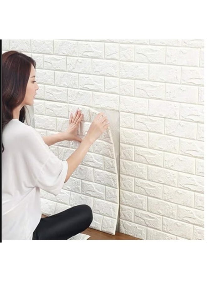 3D Foam Wallpaper 70*70 cm for Wall Renovation, Self-Adhesive Waterproof and Moisture-Proof Wall Panels with Modern Design - (B) - Image 3