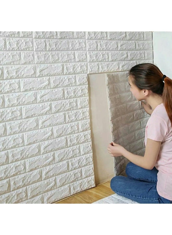 3D Foam Wallpaper 70*70 cm for Wall Renovation, Self-Adhesive Waterproof and Moisture-Proof Wall Panels with Modern Design - (B) - Image 1