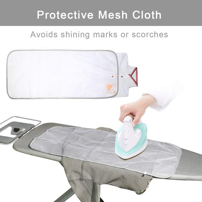 Dalykate Extra-Wide Ironing Board Cover And Pad Replacement With Scorch And Stain Resistant Thick Padding And Elasticized Edge 18"" X 49"" Ironing Board Covers 4 Fasteners And 1 Protective Scorch Mesh Cloth - Image 5