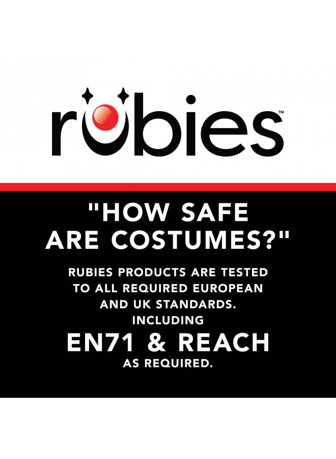 Rubies تي شيرت سوبر جيرل من دي سي كوميكس للنساء مع كيب لحفلات ذات طابع خاص وهالوين، أحمر، كبير - Image 4