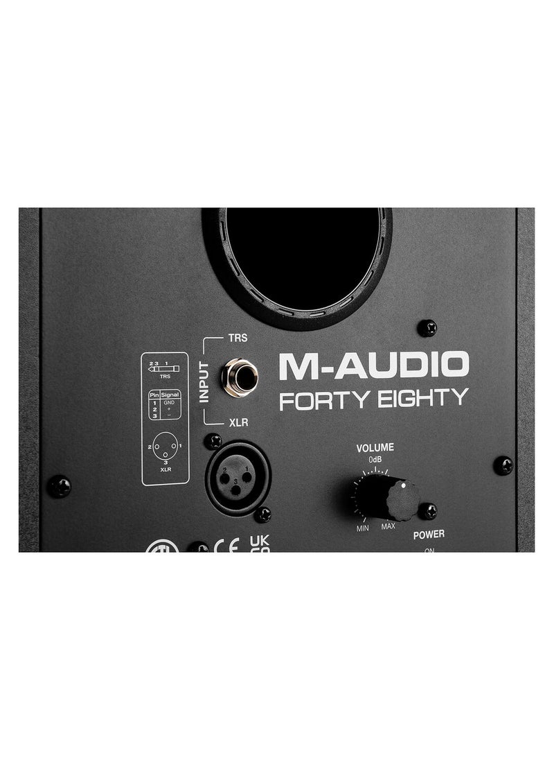 M-Audio - M-Audio Forty Eighty 8-inch Powered Studio Monitor 150W Bi-amped Active Studio Monitor with 8" Woofer, 1.25" Tweeter, Bluetooth, and DSP - Each - Image 1
