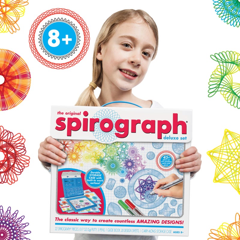 Spirograph — Deluxe Set — Spiral Art Drawing Kit — The Classic Way to Make Countless Amazing Designs — For Kids Ages 8+ - Image 5