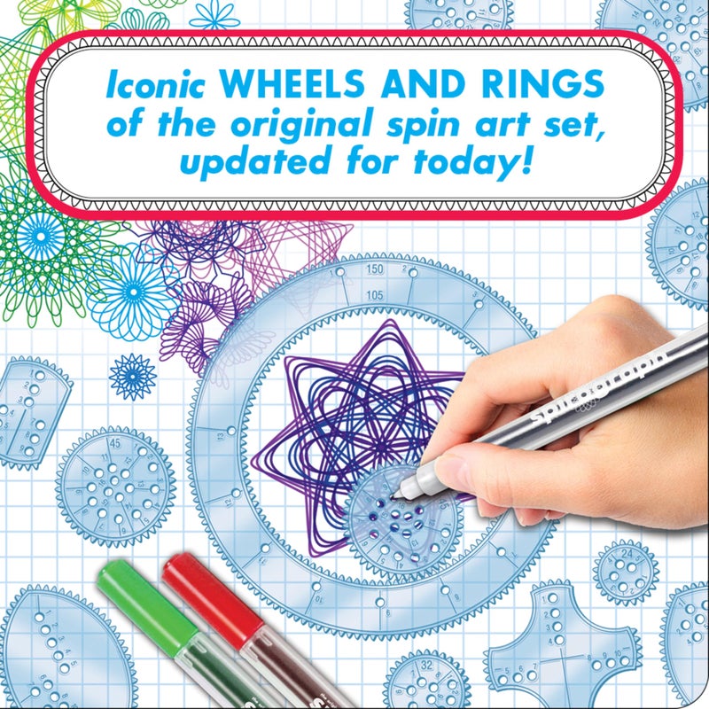 Spirograph — Deluxe Set — Spiral Art Drawing Kit — The Classic Way to Make Countless Amazing Designs — For Kids Ages 8+ - Image 4