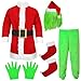 brableewear Christmas Green Giant Monster Costume for Kids Boys Christmas Furry Suit Santa Outfits Christmas Cosplay Costume - Image 3