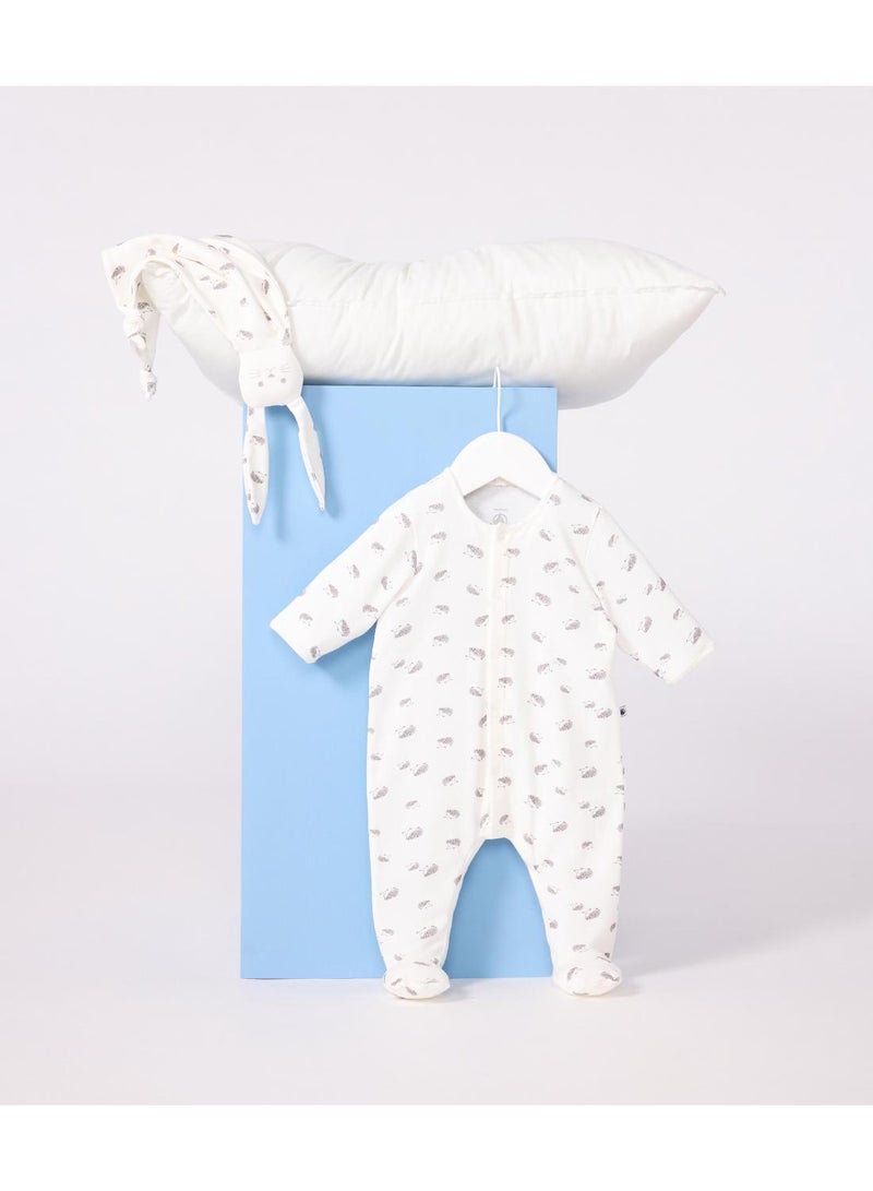 Petit Bateau Newborn babies' printed cotton gift set - Image 2