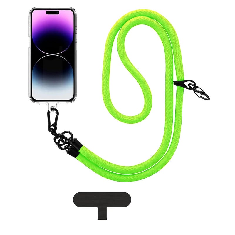 GadgetBite Phone Lanyard for Mobile Strap String Multipurpose Hand Wrist Strap Cross Body Shoulder Strap for Hands Free Carrying Keychain for Cellphone Camera Keys ID Cards USB Flash Drive - N Green - Image 1
