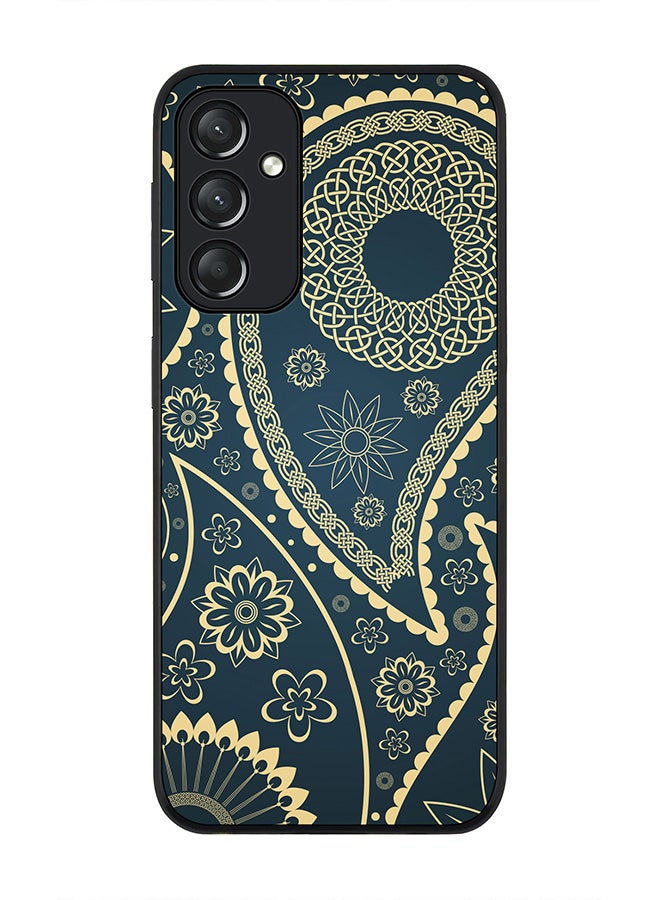 Stylizedd Rugged Black edge case for Samsung Galaxy A05s, Slim fit Soft Case Flexible Rubber Edges Anti Drop TPU Gel Thin Cover- Indian Nights - Image 1