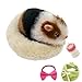 VOLOBE 5 Inches Silicone Hamster Realistic Toy Hamster as Silicone Piglet Companion with Sleeping Pad Accessories for Kids Boy Girl Birthday Handmade Gift Black Hamster - Image 2