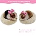 VOLOBE 5 Inches Silicone Hamster Realistic Toy Hamster as Silicone Piglet Companion with Sleeping Pad Accessories for Kids Boy Girl Birthday Handmade Gift Black Hamster - Image 4
