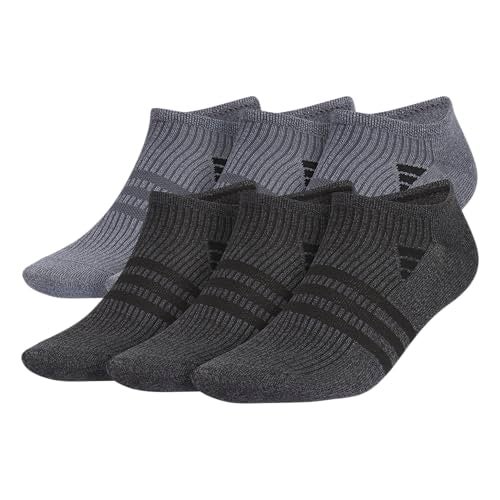 adidas Mens Superlite No Show Socks (6-Pair Pack) Low Profile Below Ankle - Image 1