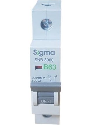 SIGMA 63A B/3ka W Automatic Fuse (4 Pcs) 