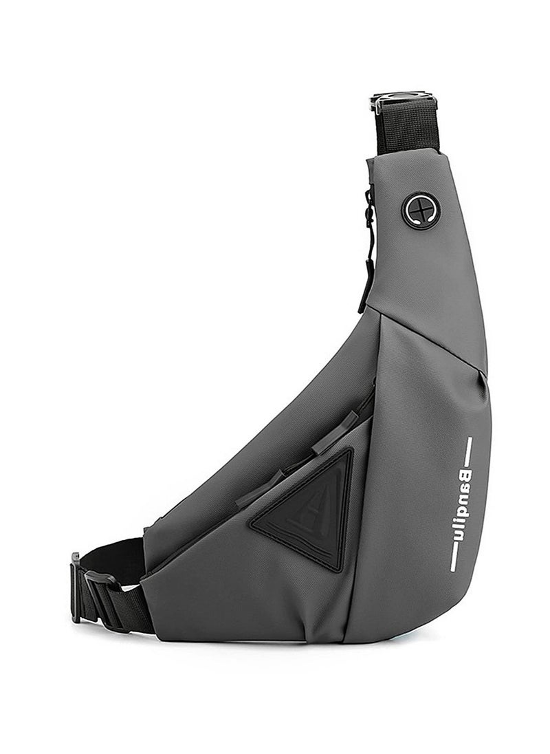 Excefore Sling Bag Man Bag Crossbody, Mens Shoulder Crossbody Chest Bag Classic Sling Slim Backpack Multipurpose Daypack Left-hand  - Image 1
