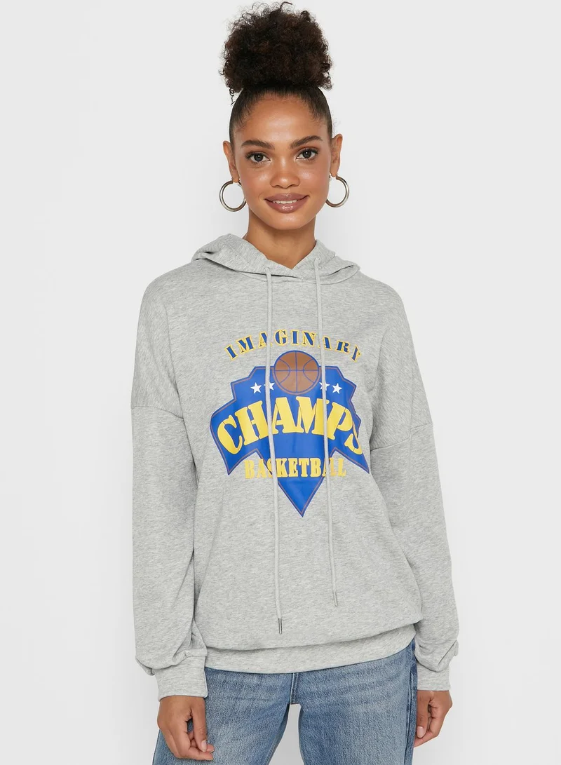 Ginger Slogan Graphic Hoodie