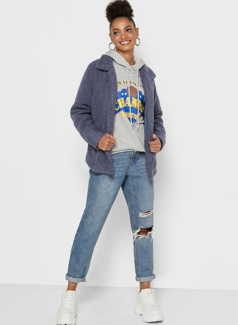 Ginger Slogan Graphic Hoodie