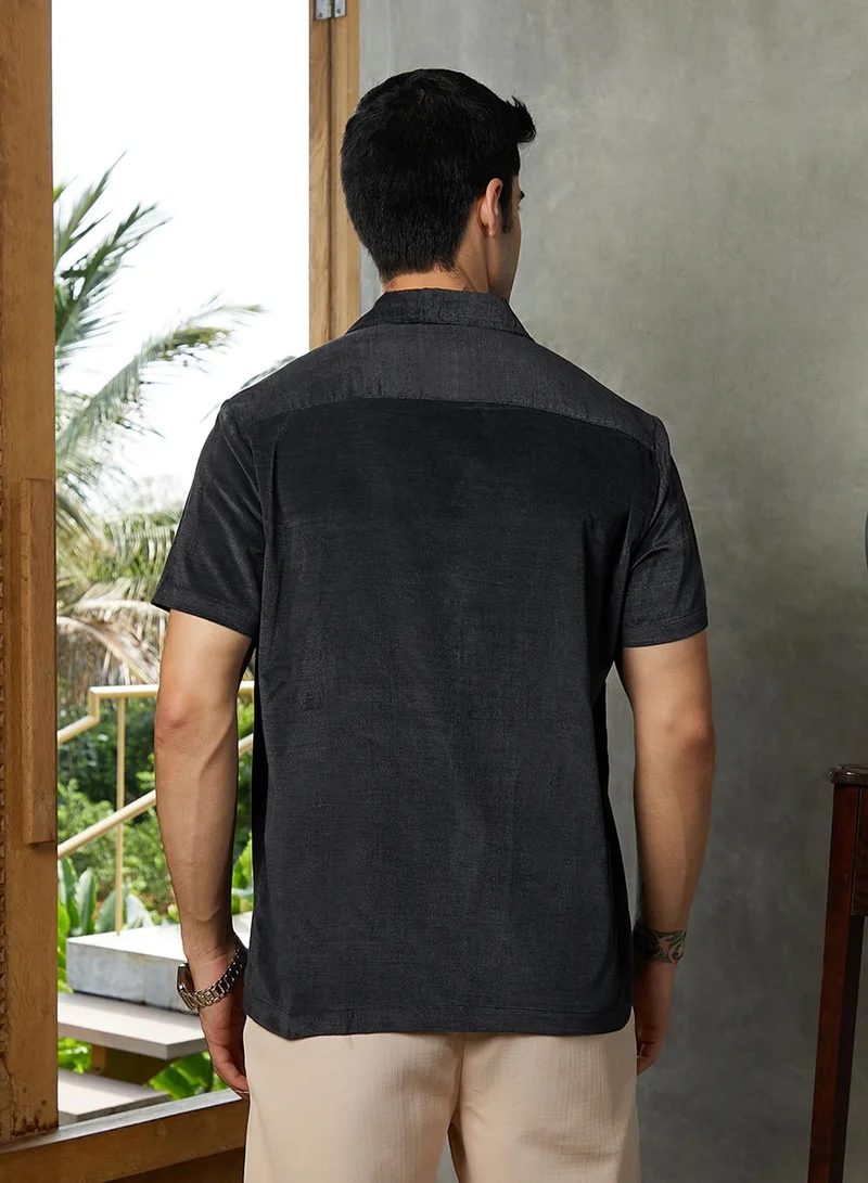Campus Sutra Men's Slim Fit Cotton Blend Full Sleeve Shirt