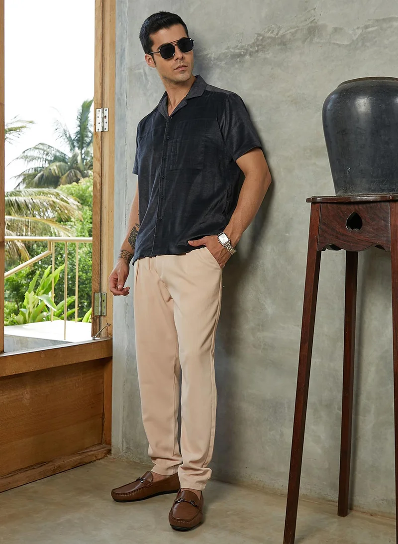 Campus Sutra Men's Slim Fit Cotton Blend Full Sleeve Shirt