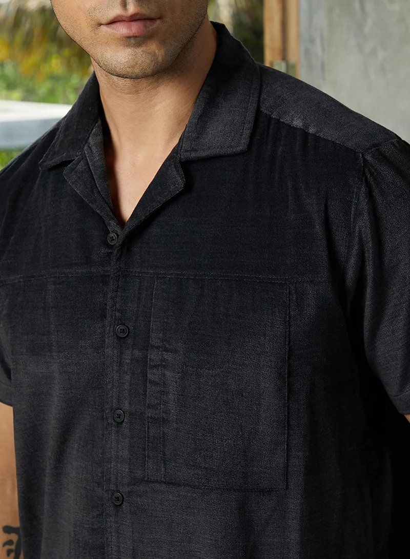 Campus Sutra Men's Slim Fit Cotton Blend Full Sleeve Shirt