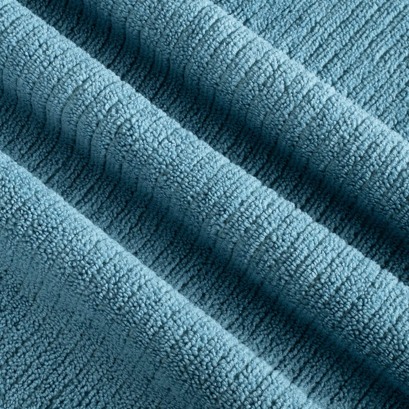 POLYTE Premium Microfiber All-Purpose Ribbed Terry Kitchen Towel, 12 Pack (Blue, Gray, Teal, 16x28 in) - Image 2