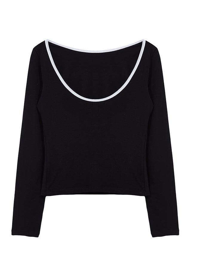 Black Color Blocked Backless Fitted Knitted Blouse TWOAW25BZ00026 - pzsku/Z5B9C2B4D4C1384E1E872Z/45/_/1730941457/5d6a61a3-2a28-488e-b400-7ce44d7a100b