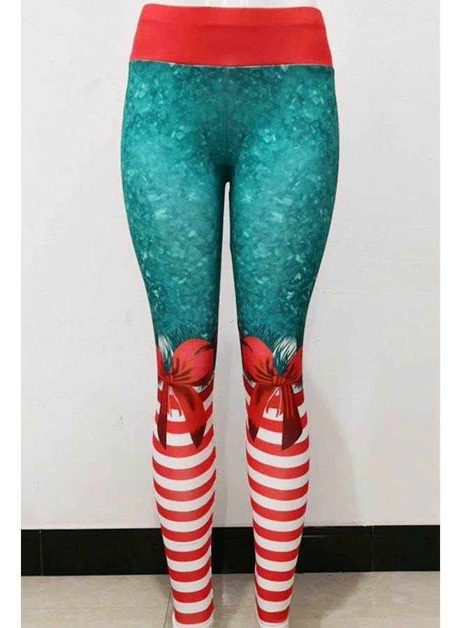 Pincuttee Women's Funny Printed Ugly Christmas Leggings Soft Stretchy Holiday Tights, Xmas-9, Large-X-Large - Image 4