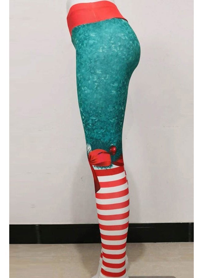 Pincuttee Women's Funny Printed Ugly Christmas Leggings Soft Stretchy Holiday Tights, Xmas-9, Large-X-Large - Image 5