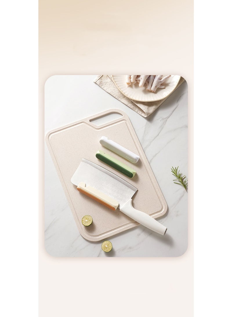 هومستر مساعد تقطيع برتقالي ثنائي الوظيفة | مواد PP+TPR آمنة للطعام | مبراة سكاكين مدمجة + حماية اليد | قبضة مانعة للانزلاق | مناسبة لمعظم سكاكين المطبخ | سهلة التنظيف والتخزين | أداة أساسية للطبخ والخبز - Image 5