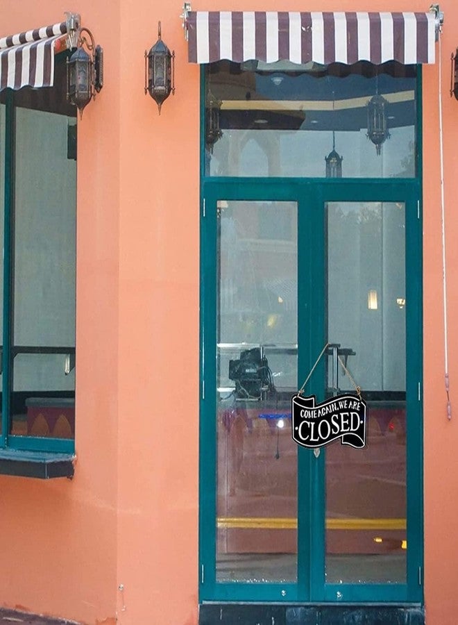 STORE 2508 Store2508 Open Close Reversible Wooden Double Sided Sign Board for Shops Café Restaurant - Image 5