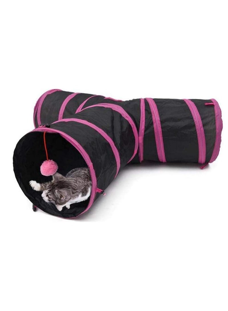 BLOOMING TIME Cat Tunnels Folding Special Design And Shape 3 Holes Pets Toy for Kitten Puppy Rabbit
