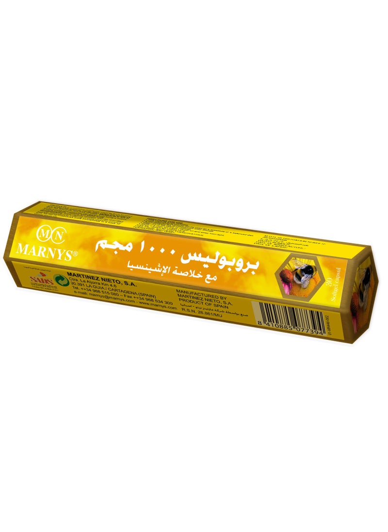 MARNYS Propolis with Echinacea 1000 mg - 30 Capsules  - Image 1