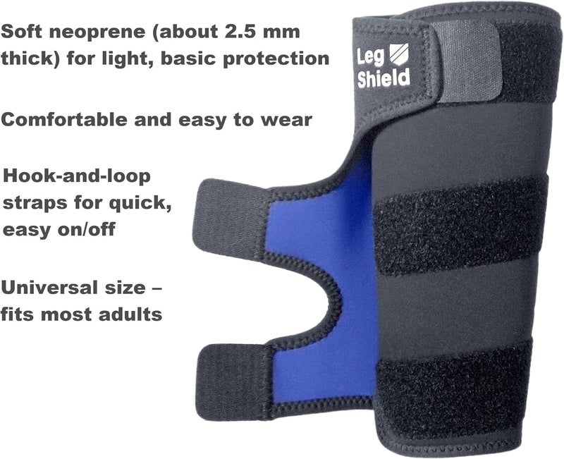 Leg Shield Leg Gaiters with Hook and Loop Straps – Soft Neoprene, Basic Lower-Leg Protection for Yard Work, Mountain Biking, Outdoor Use, and General Shin/Calf Protection (Pair) - Image 2
