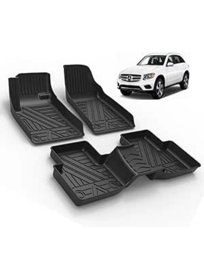 سجادات أرضية عالية الجودة من مادة TPE متوافقة مع سيارة مرسيدس GLC موديل 2017 وما بعدها - Image 1
