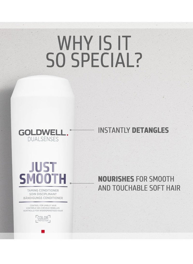 Goldwell Goldwell Dualsenses Just Smooth Taming Anti-Frizz & Humidity Control Conditioner  - Image 3
