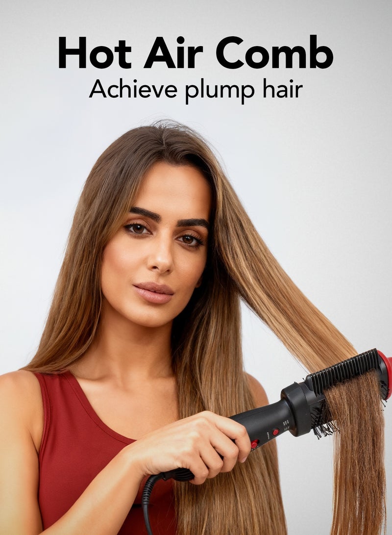 DOSCHER Blow Dryer Brush – Hot Air Thermal Brush and Heated Comb, Ionic Hair Straightener & Volumizer, Fast Drying Frizz-Free Styling with 3 Heat & 3 Speed Settings, for All Hair Types - Image 5