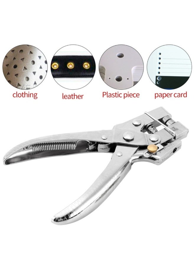 SYOSI Grommet Kit, Grommet Machine Hole Punch Plier with 100  Pieces  Grommets, Portable Manual Grommet Press Tool Handheld Grommet Hand Press Tool for Belts, Fabric, Saddles, Collars, Canvas, Tents  - Image 5