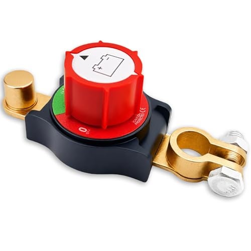 PILISPARK 2025 New Top Post Battery Disconnect Switch,12-48V Car Battery Kill Switch,Suitable for 17-18 mm terminals,Battery Disconnect Switches are Mainly Used in Automobiles, Rvs, Boats, Solar Panels - Image 1