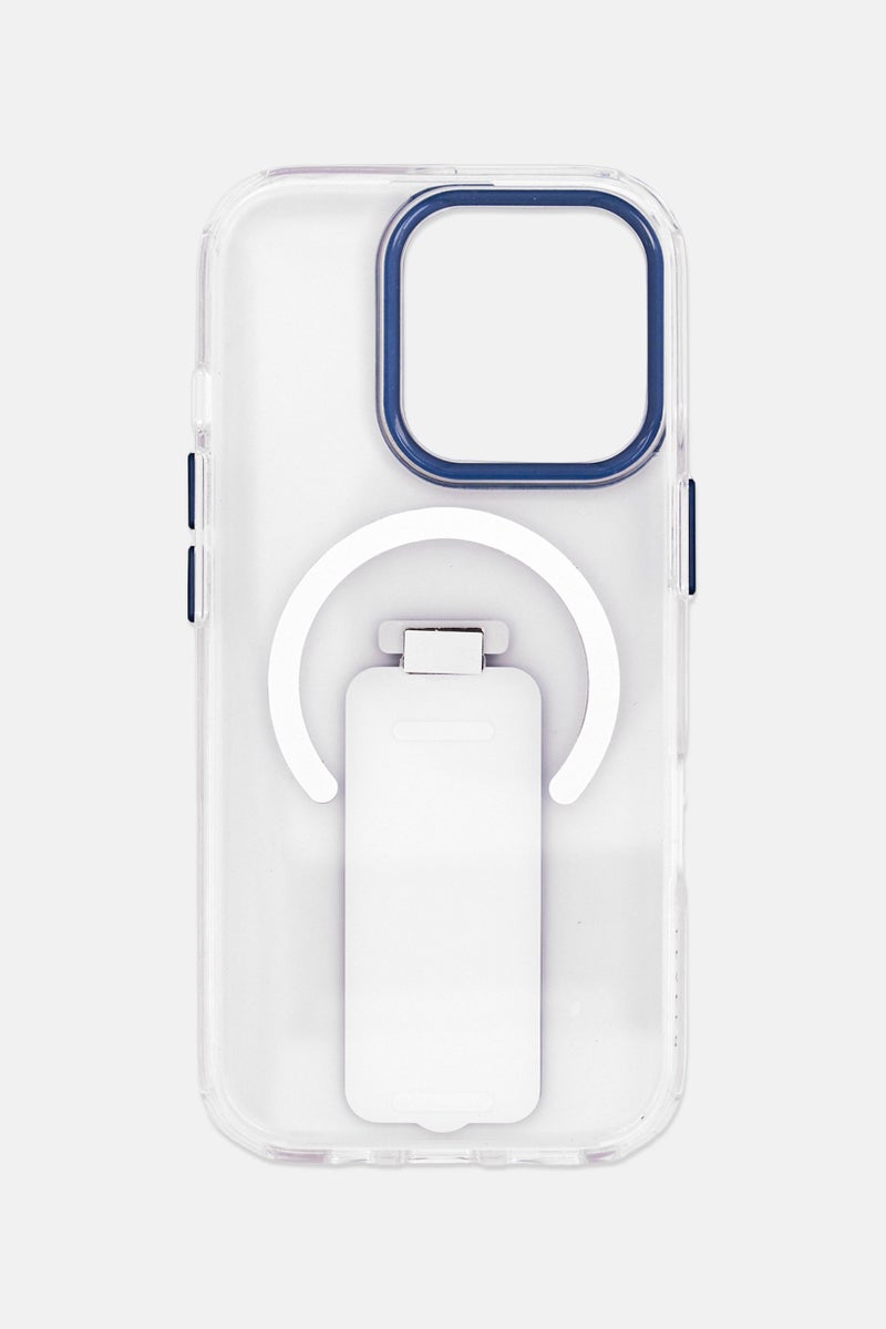 LEVELO iPhone 16 Pro Morphix Magsafe Case With Grip And Stand, Transparent - Image 2