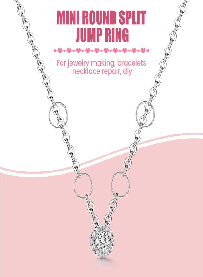 MARRTEUM 500 Pcs Double Open Jump Rings Kit, Stainless Steel Mini Round Split Craft Jump Keychains Key Ring with Double Loops Connectors for Jewelry Making, Bracelets Necklace Repair, DIY (4, 6, 8, 10, 12mm) - Image 5