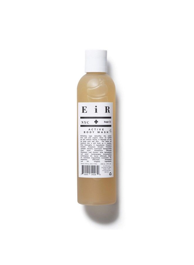 eir nyc ; All Natural Organic Moisturizing Body Wash ; Includes Aloe Coconut Olive Oil Lemongrass Sage Rosemary And Eucalyptus ; (8 Oz) - Image 2