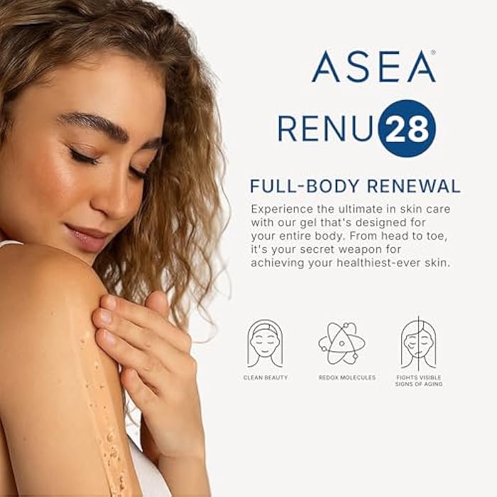 ASEA - RENU28 Redox Gel - Clean Beauty Skincare with Redox Molecules - Improves Elasticity, Smooths Fine Lines, Enhances Tone & Texture - 90 ml - Image 4