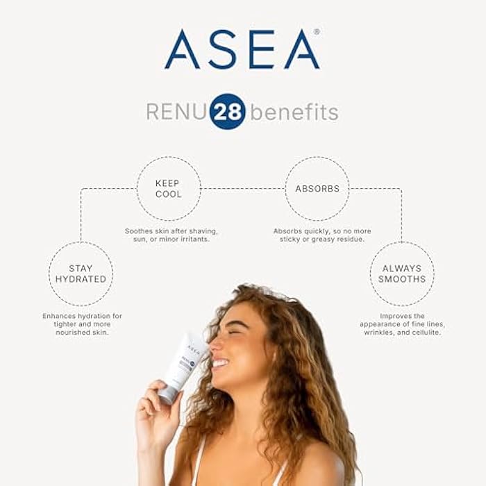 ASEA - RENU28 Redox Gel - Clean Beauty Skincare with Redox Molecules - Improves Elasticity, Smooths Fine Lines, Enhances Tone & Texture - 90 ml - Image 5