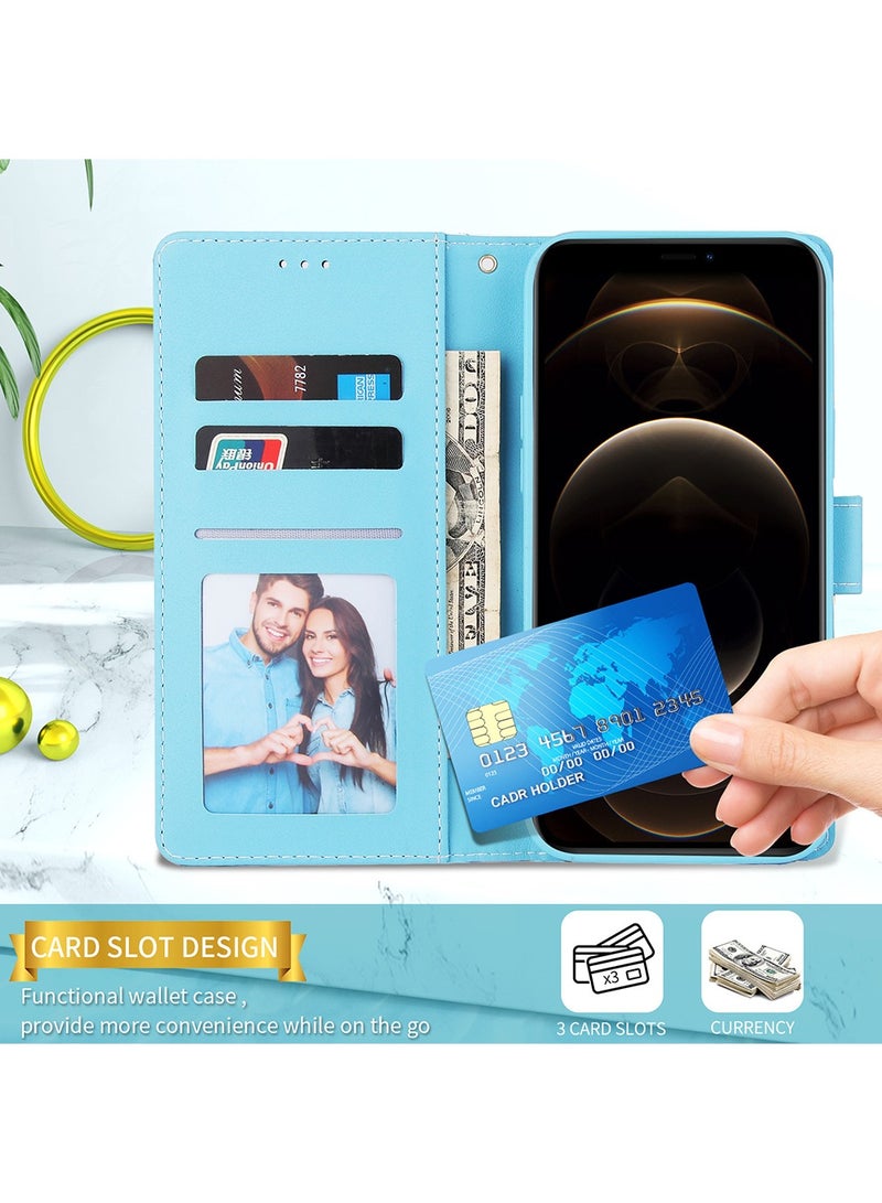 iPhone 15 Pro Leather Case Wallet Flip Cover Card Slots Magnetic Closure Stand Phone Holder Function Fold Shockproof Protective Full Protection Anti-drop Anti-scratch Accessory for iphone 15 Pro  - Image 2