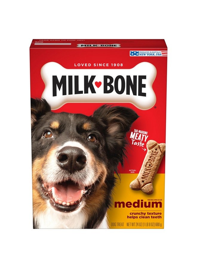 MILK-BONE Milk-Bone Original Dog Treats Biscuits for Medium Dogs, 24 Ounces (Packaging May Vary)  - Image 1