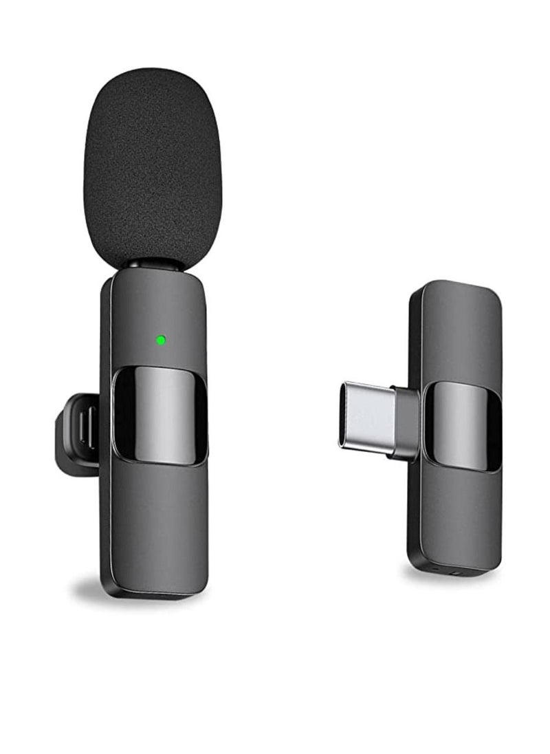 ELTRAZONE K8 Wireless Lavalier Microphone For Type-C Phone Plug-Play Wireless Mic USB-C Android Phone For Video Recording Interview Vlog Auto Sync And Noise Reduction Mic  - Image 1
