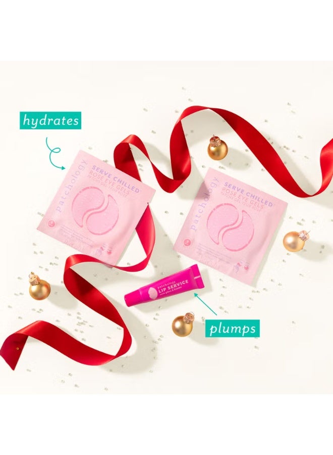 Patchology Under The Mistletoe Hydrating Eye Gels & Shine Lip Treatment - Image 3