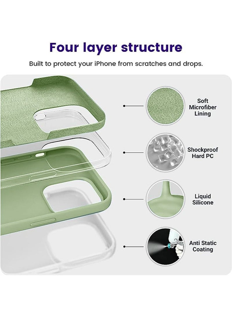 vesus iPhone 15 Pro Max Mobile Case Cover with Soft Liquid Silicone Protection Anti-Scratch Shockproof Accessories Slim Protective Back Cover with Comfortable Hold Touch Feeling and Anti-fingerprint - Image 2