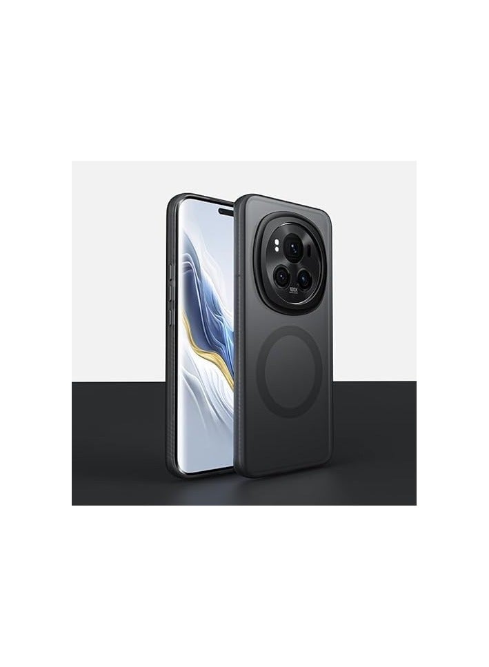 general Magnetic Case Compatible with Honor Magic 6 Pro Case, Frosted Translucent Airbag Anti-drop Shockproof Scratch-Resistant Back Cover Shell for Honor Magic 6 Pro - Image 1